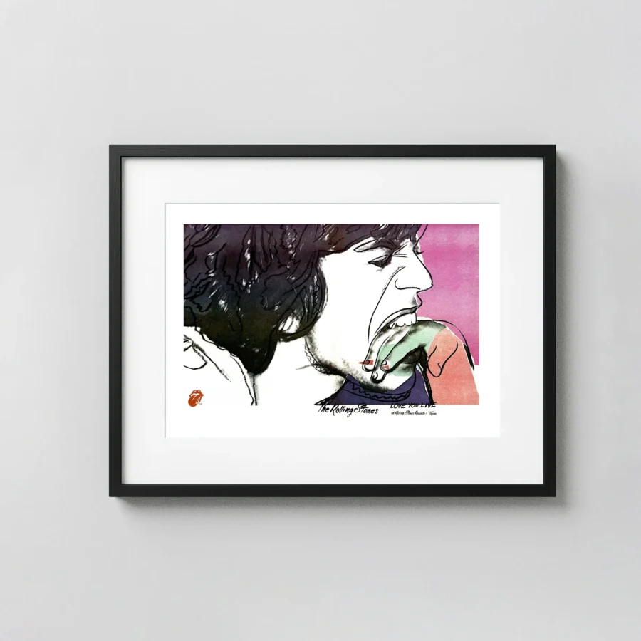 The Rolling Stones 1977 Love You Live Andy Warhol-Art Promo Poster
