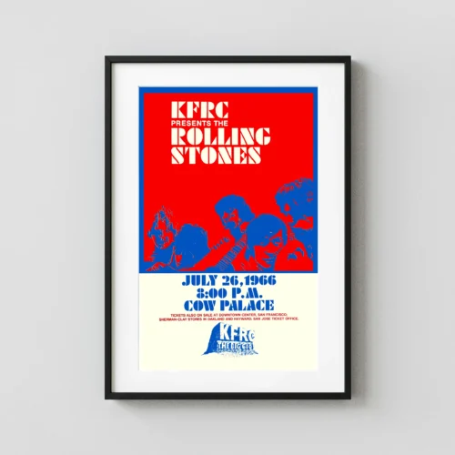 The Rolling Stones Cow Palace KFRC Concert Poster (1966)