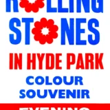The Rolling Stones Hyde Park, London UK Concert Souvenir Poster
