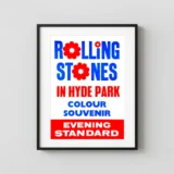 The Rolling Stones Hyde Park, London UK Concert Souvenir Poster