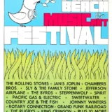The Rolling Stones, Janis Joplin 1969 Palm Beach Festival Concert Poster