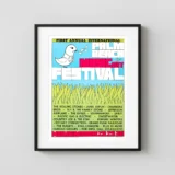 The Rolling Stones, Janis Joplin 1969 Palm Beach Festival Concert Poster