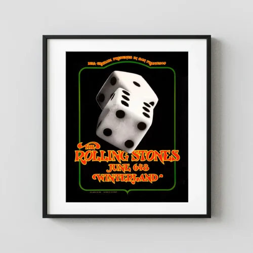 The Rolling Stones 1972 Winterland Concerts Poster