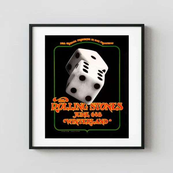 The Rolling Stones 1972 Winterland Concerts Poster