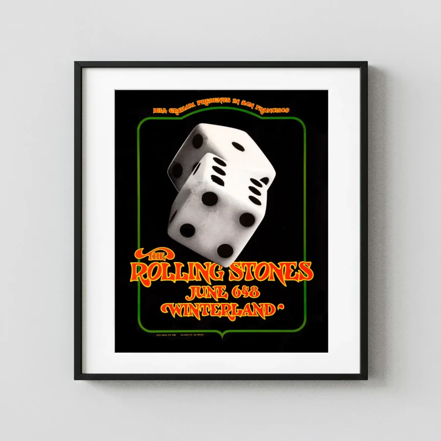 The Rolling Stones 1972 Winterland Concerts Poster