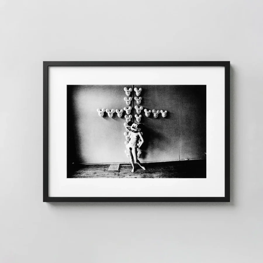 Minnie and Mickey Balloon Figure Study 1968 displayed as a framed wall mockup