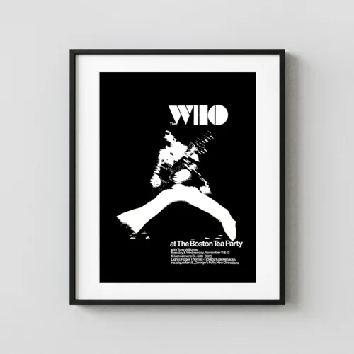 The Who 1969 Boston Tea Party Concert Poster - Alternate Design