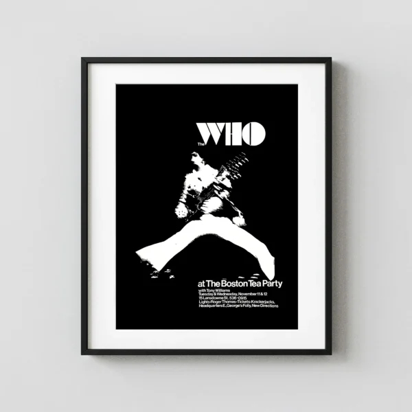 The Who 1969 Boston Tea Party Concert Poster - Alternate Design