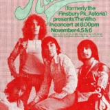 The Who 1971 Rainbow Theatre, London, England Concert Poster