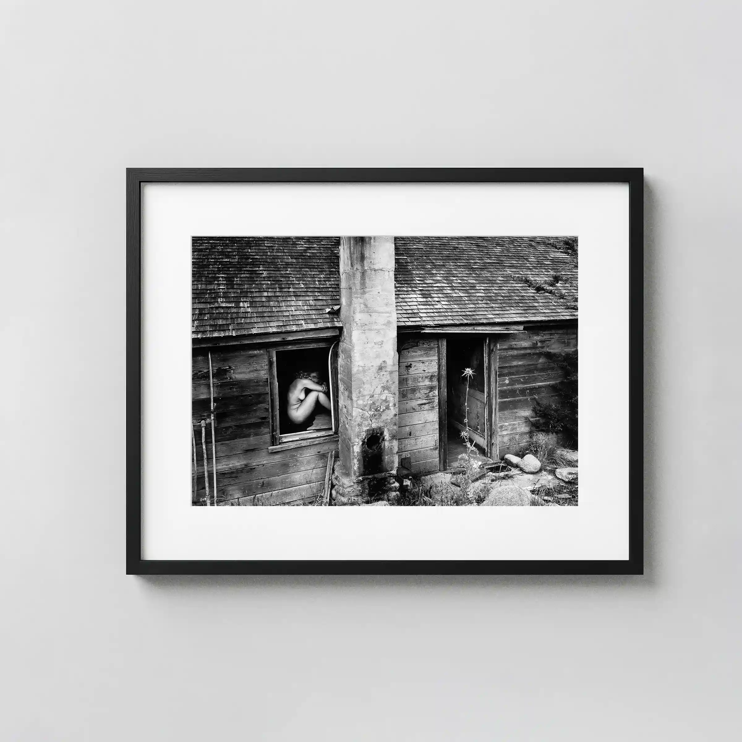 The Woman And The Thistle 1953 Nude displayed as a framed wall mockup