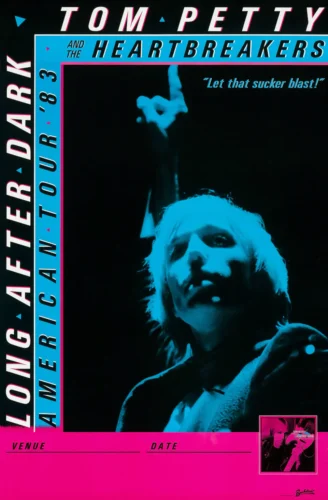 Tom Petty & the Heartbreakers 1983 Long After Dark American Concert Poster