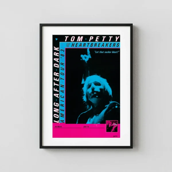 Tom Petty & the Heartbreakers 1983 Long After Dark American Concert Poster