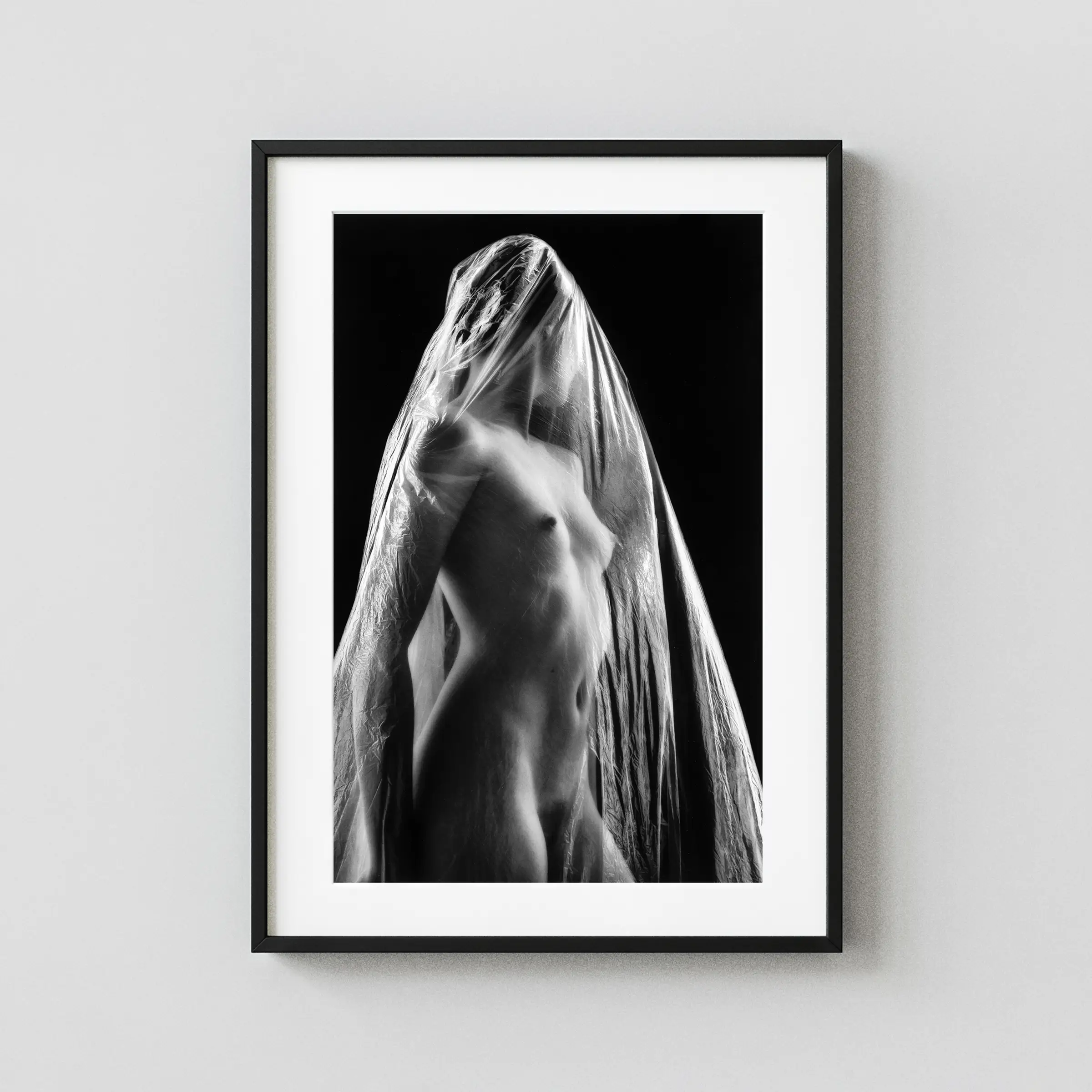 Transparent 1968 Nude displayed as a framed wall mockup