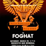 Triumph, Foghat 1983 Never Surrender Era Rochester, NY Concert Poster