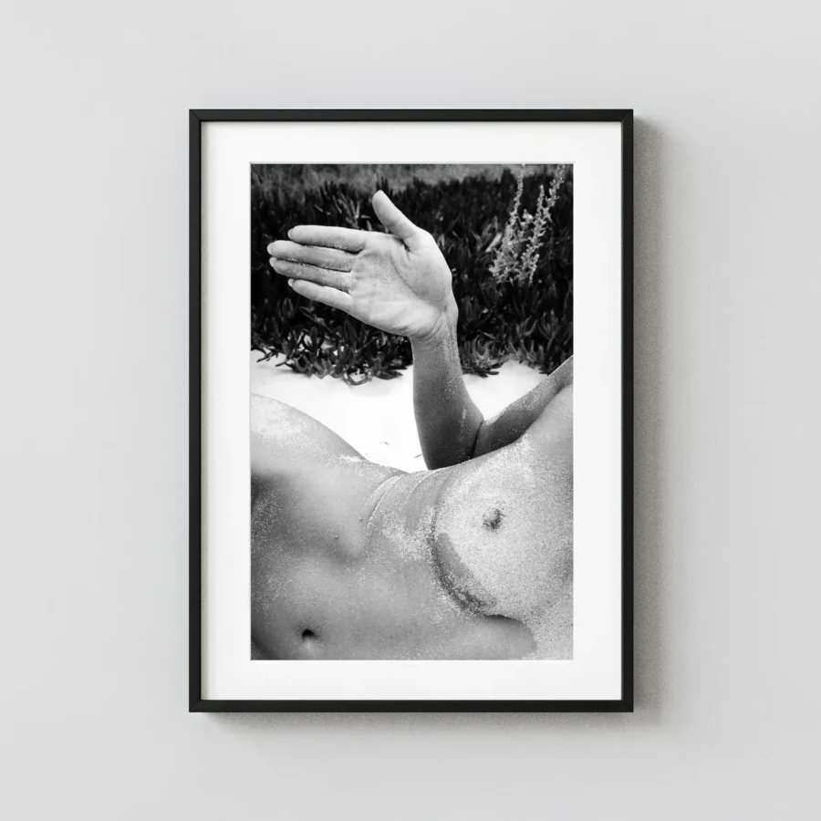 Twinka At Point Lobos 1975 Nude displayed as a framed wall mockup