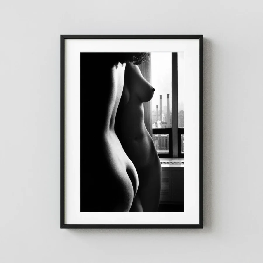 Two Women In New York 1979 Nude displayed as a framed wall mockup