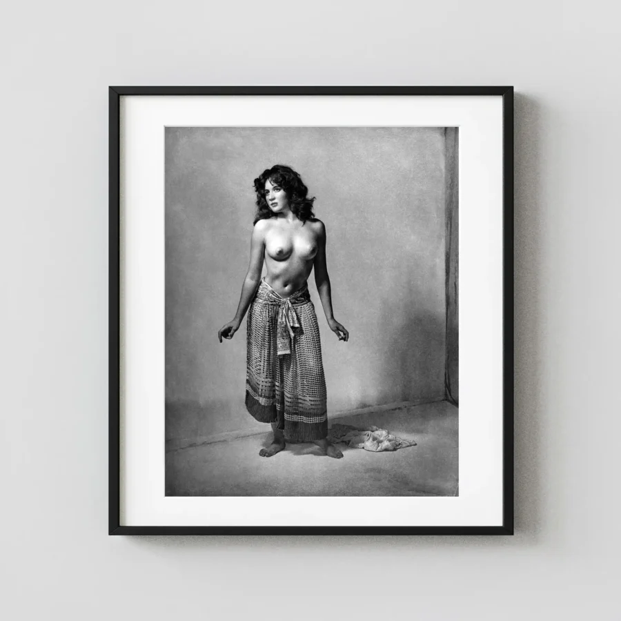 Untitled Nude In Skirt Circa 1940 displayed as a framed wall mockup