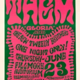 Van Morrison & Them 1966 "Gloria" Fillmore Auditorium Concert Poster
