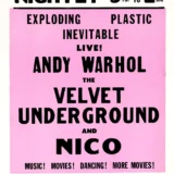 Velvet Underground, Andy Warhol and Nico 1966 New York City Concert Poster