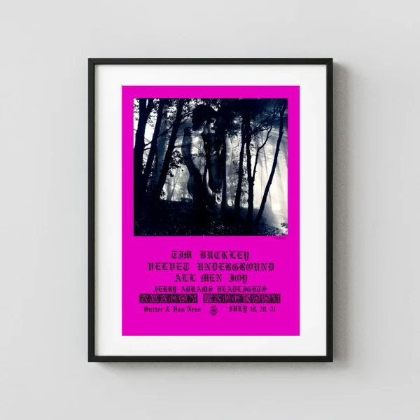 Velvet Underground, Tim Buckley 1968 Avalon Ballroom Concert Poster