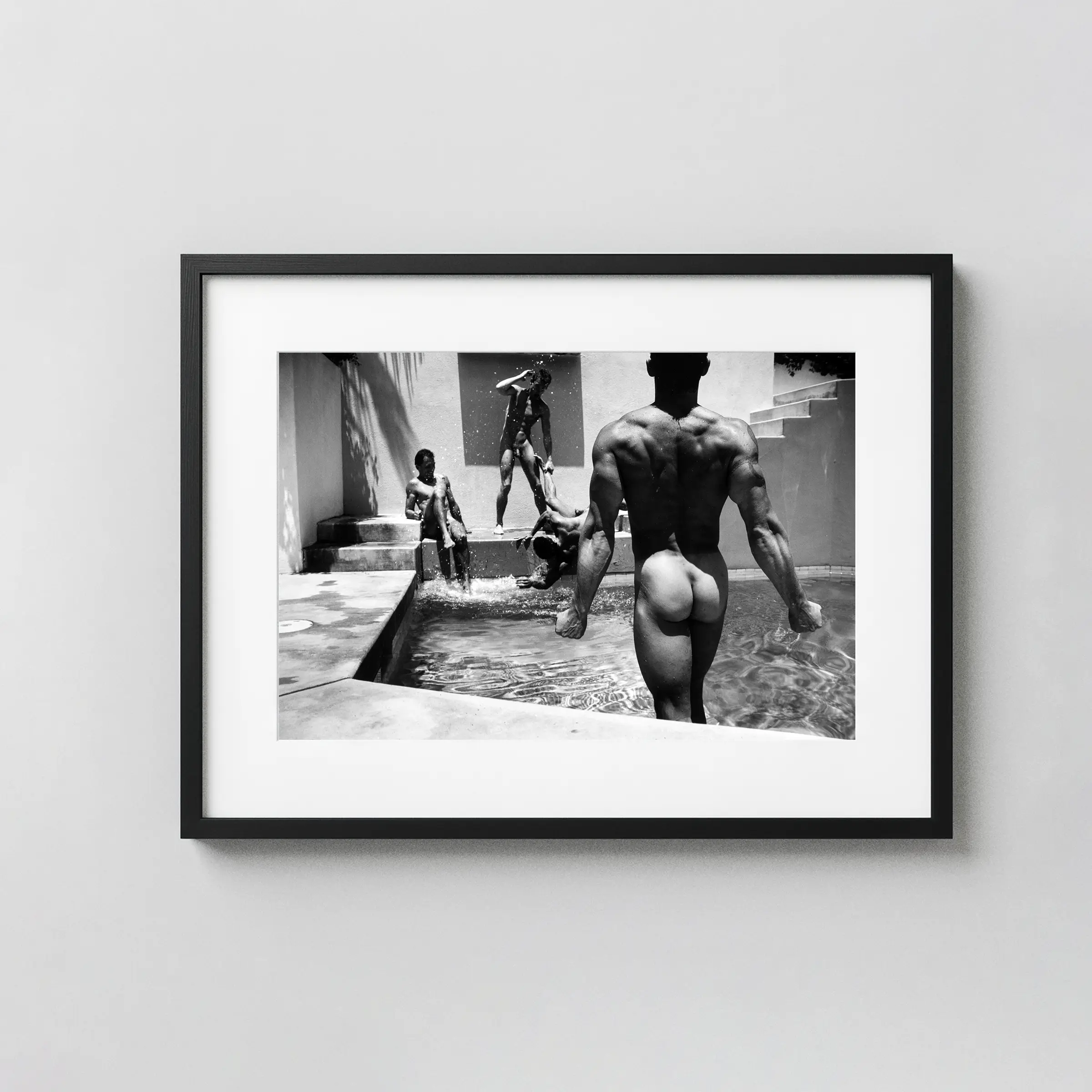 Victors Back 1988 Nude displayed as a framed wall mockup