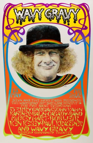 Wavy Gravy 1986 Birthday Party Poster