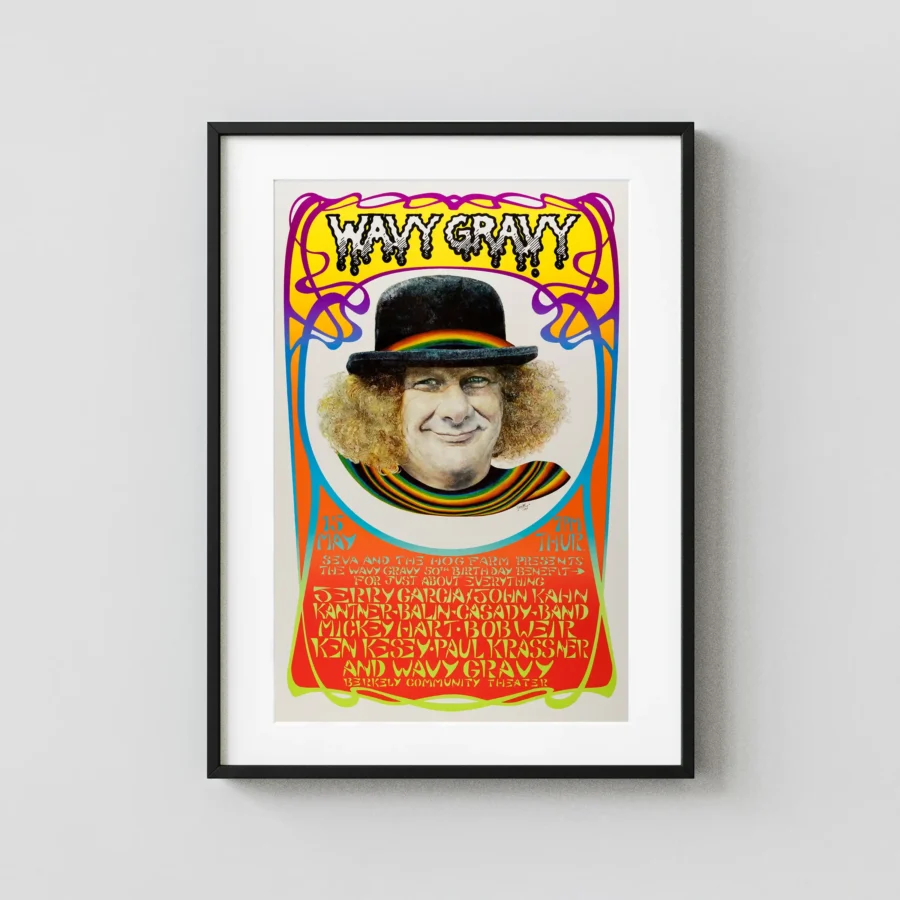 Wavy Gravy 1986 Birthday Party Poster