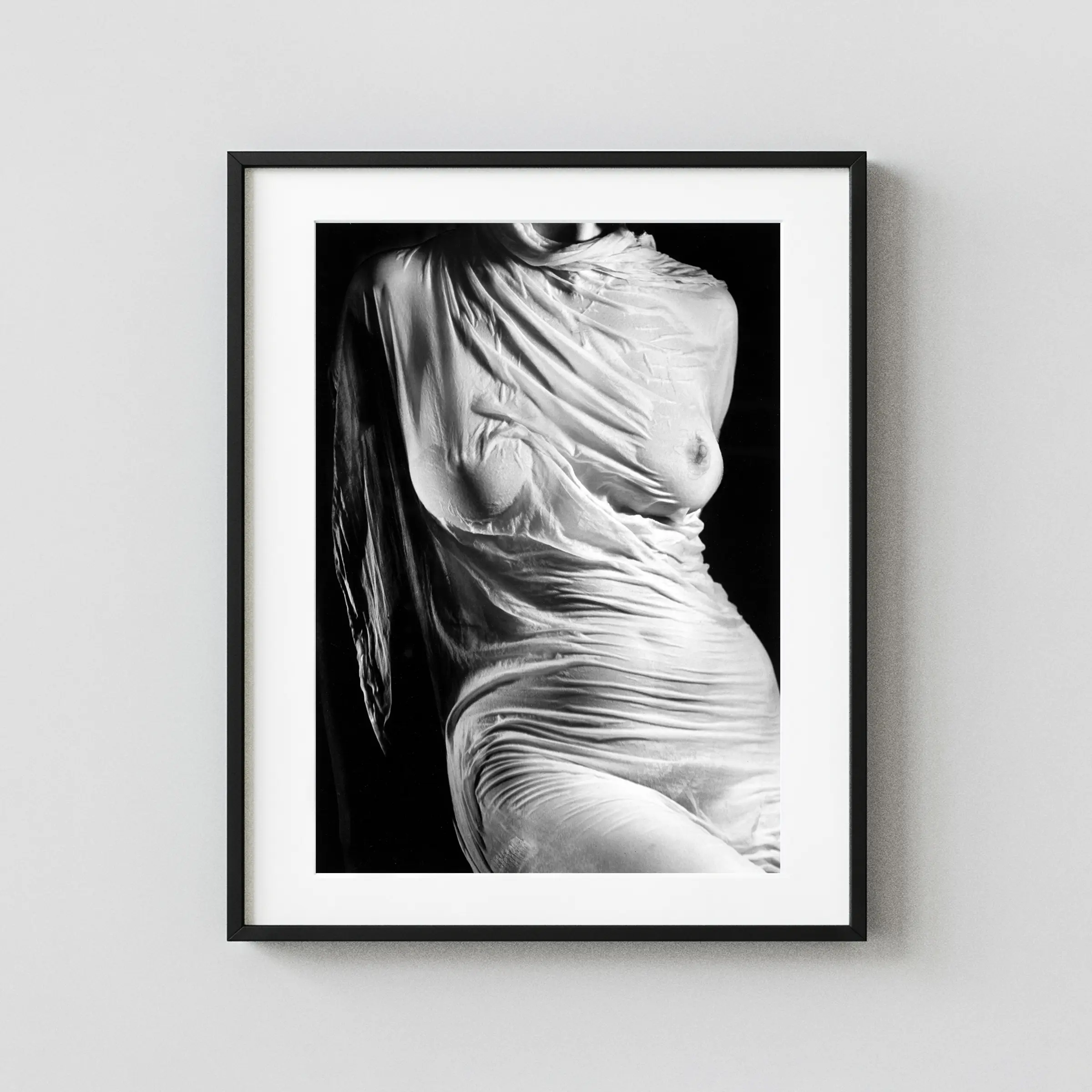 Wet Silk 1938 Nude displayed as a framed wall mockup