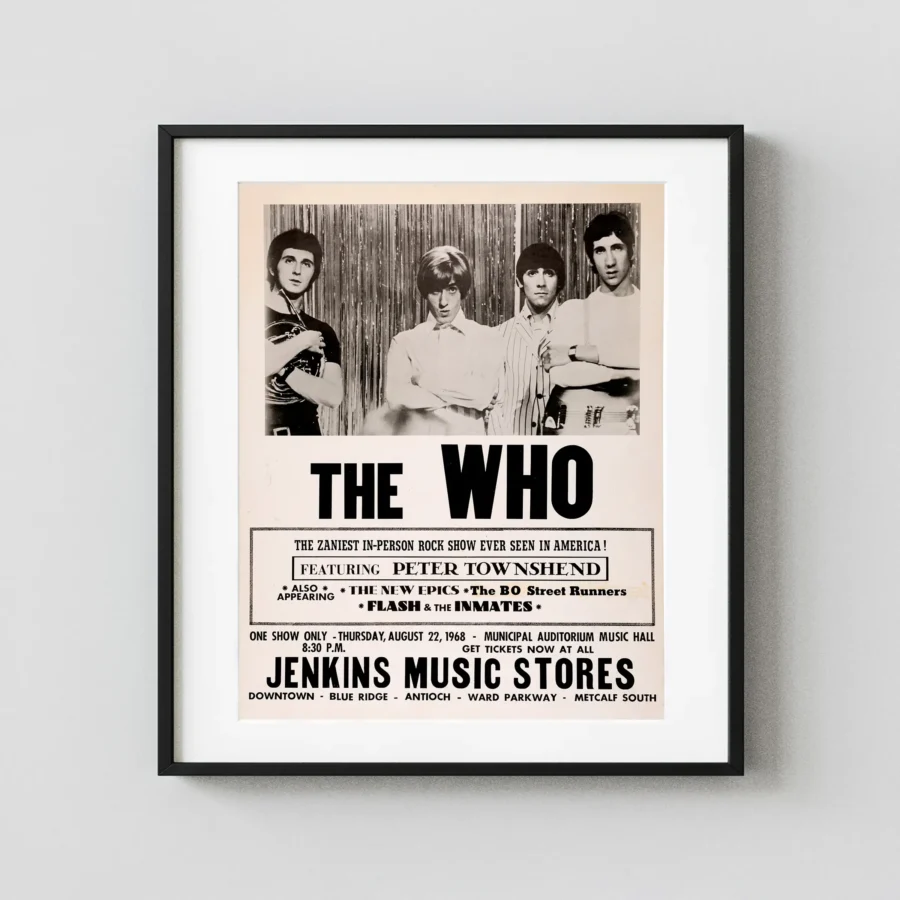 Who Municipal Auditorium Music Hall Concert Poster (1968)