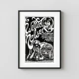 Willie Nelson 1972 Austin, TX Armadillo Concert Poster