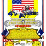 Willie Nelson, Leon Russell, Jimmy Buffett 1974 Second Annual 4th of July Poster