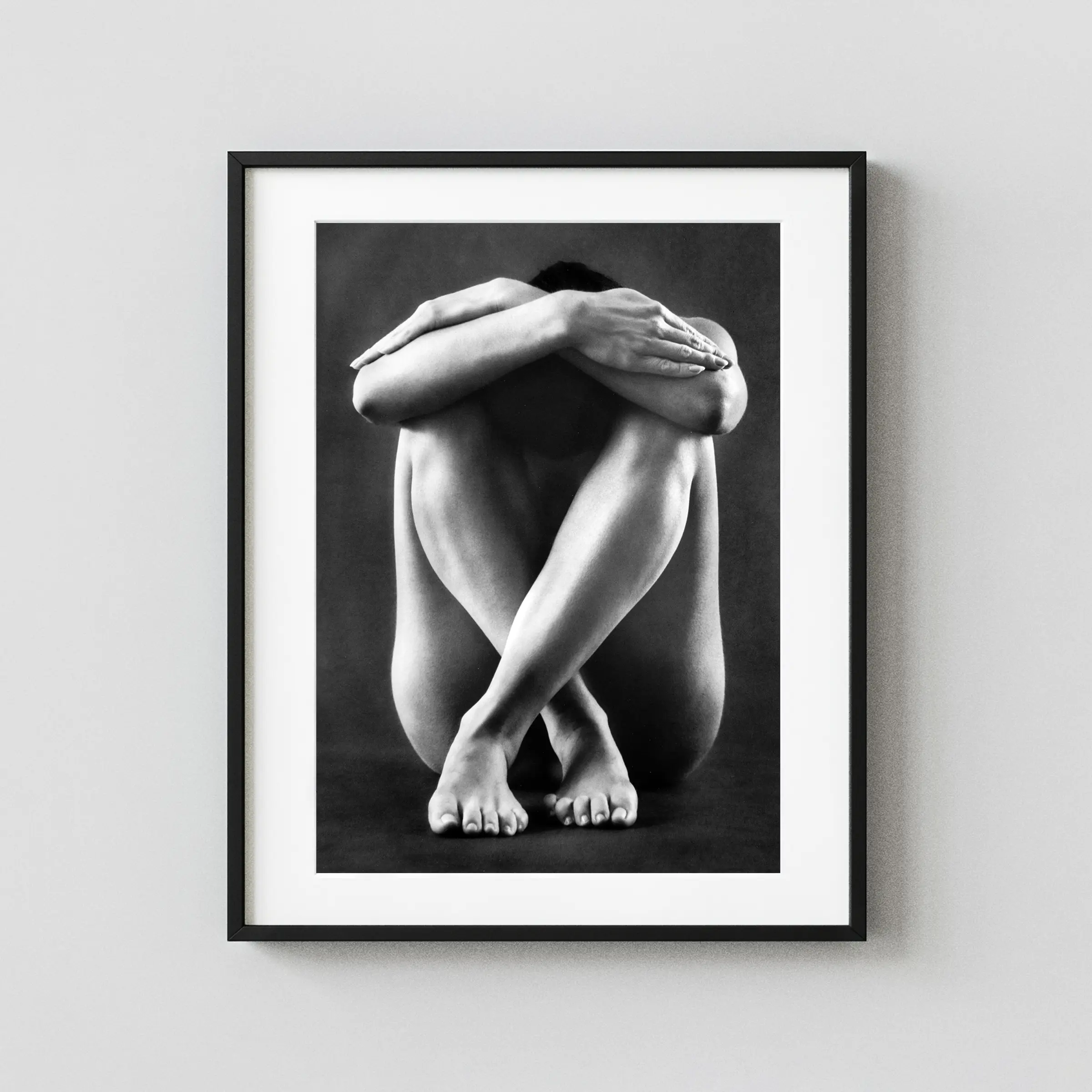 Folded Seated Nude, Within 1969 displayed as a framed wall mockup
