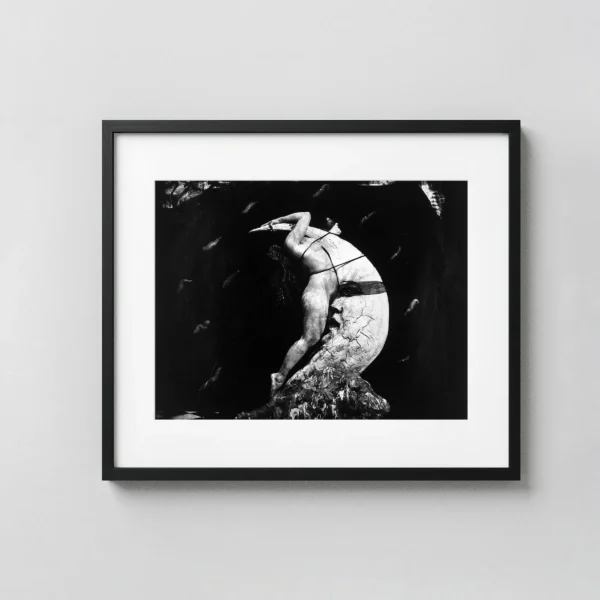 Woman Masturbating On The Moon 1981 Nude Photography Print