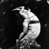Woman Masturbating On The Moon 1981 Nude Photography Print