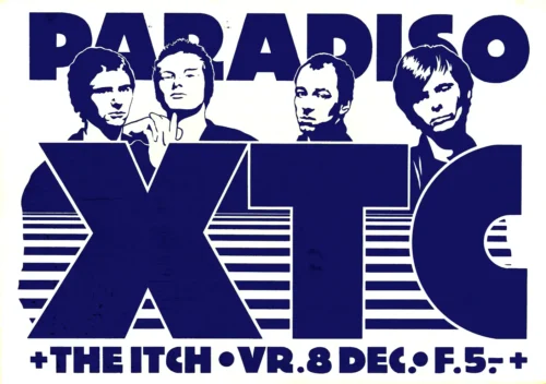 XTC, the Itch 1978 Amsterdam, the Netherlands Concert Poster