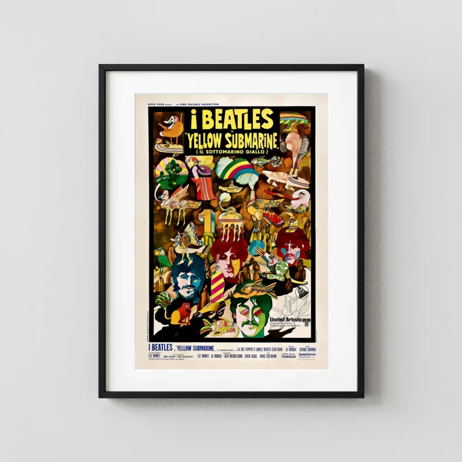 Yellow Submarine (United Artists, 1968) Music Poster - Alternate Design