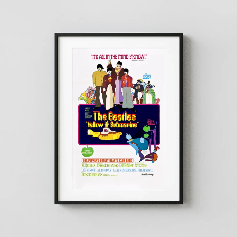 Yellow Submarine (United Artists, 1968) Music Poster