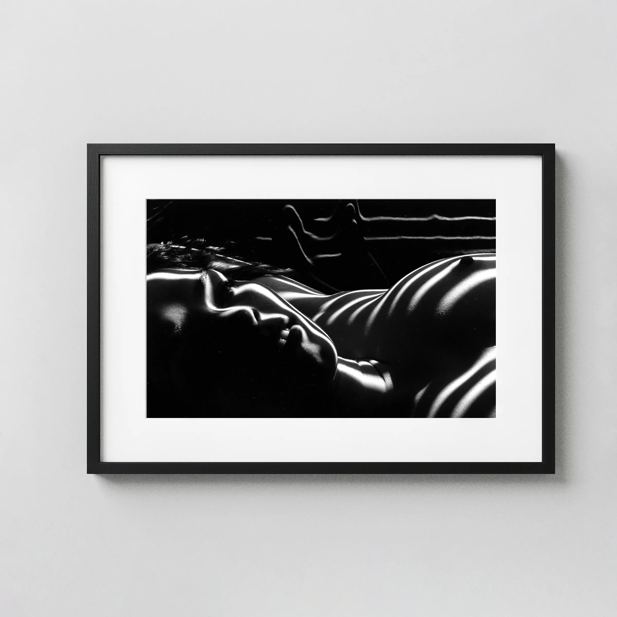 Zebra Nudes 1998 displayed as a framed wall mockup