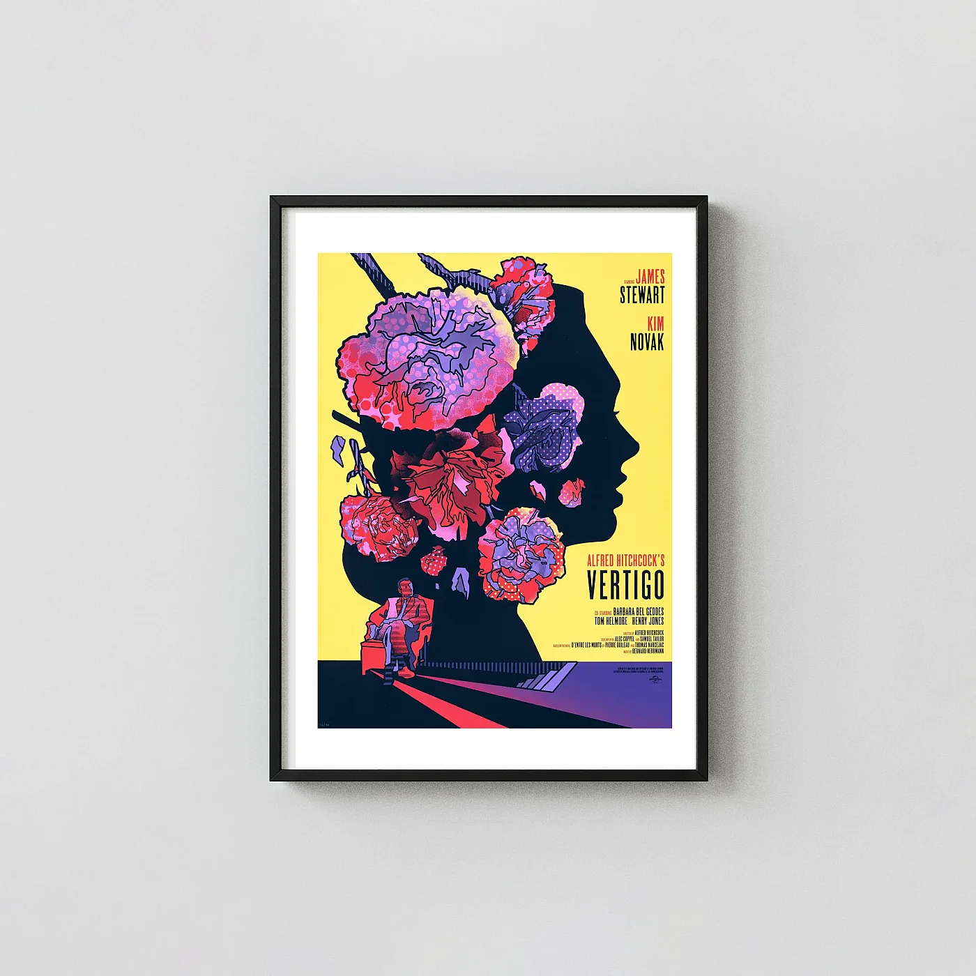 Alfred Hitchcock's Vertigo Movie Poster We Buy Your Kids Mondo - movie poster wall art print