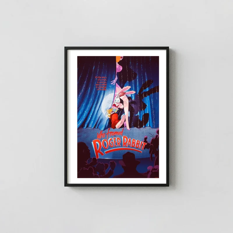 Who Framed Roger Rabbit Mondo Poster - Roger and Jessica Rabbit Stage Art Print