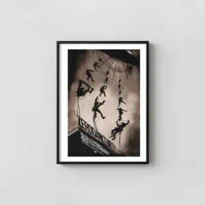 Zero Dark Thirty Jock Mondo Alternative Movie Poster Art Print | SEAL Team Raid Action & Adventure Movie Posters xe2x80x93 Portrait Frame Wall Art Mockup | MerchFuse