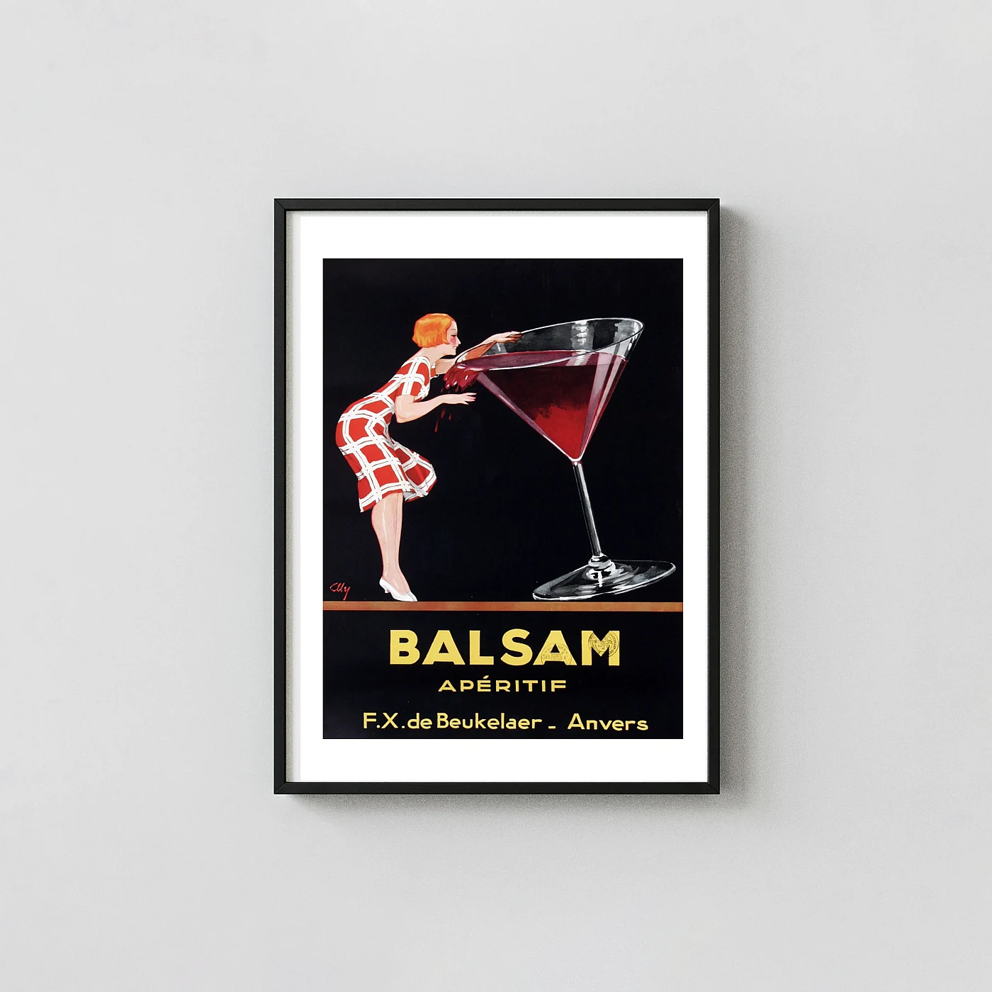 Balsam Apéritif Vintage Poster (1920S Art Deco Advertising Print) Balsam Apéritif Vintage Poster (1920S Art Deco Advertising Print) Vintage Alcohol &Amp; Liquor Posters Xe2X80X93 Portrait Frame Wall Art Mockup | Merchfuse