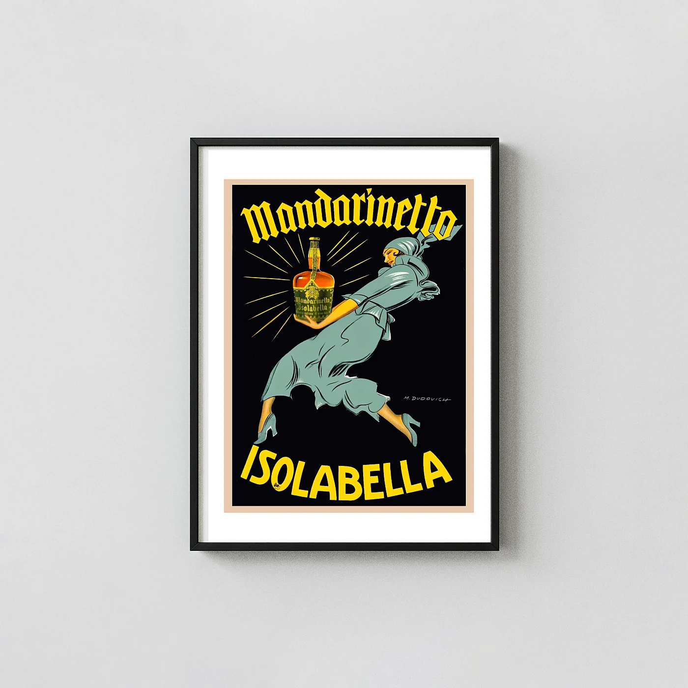 Marcello Dudovich "Mandarinetto Isolabella" Vintage Italian Advertising Poster - vintage advertising poster print