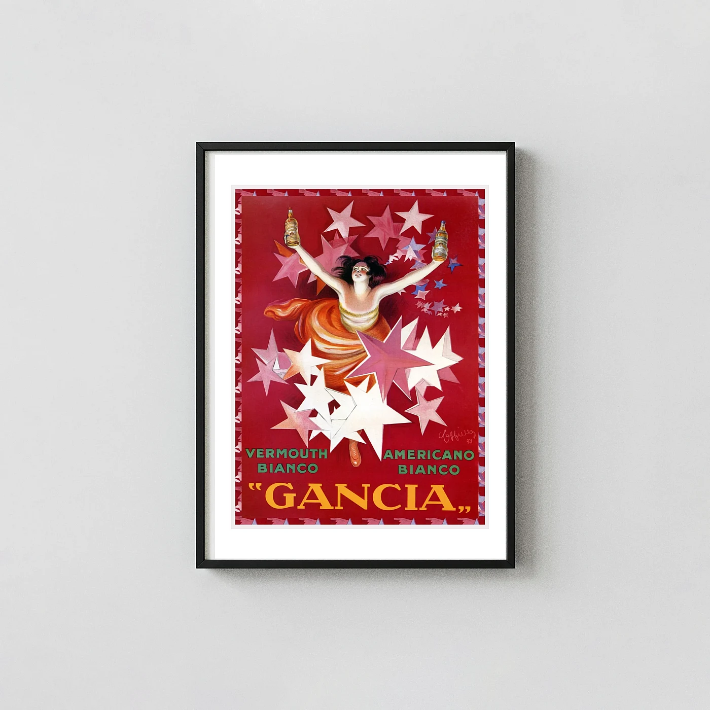 Vintage Gancia Americano Bianco Poster (1921) By Leonetto Cappiello Vintage Gancia Americano Bianco Poster (1921) By Leonetto Cappiello Vintage Alcohol &Amp; Liquor Posters Xe2X80X93 Portrait Frame Wall Art Mockup | Merchfuse