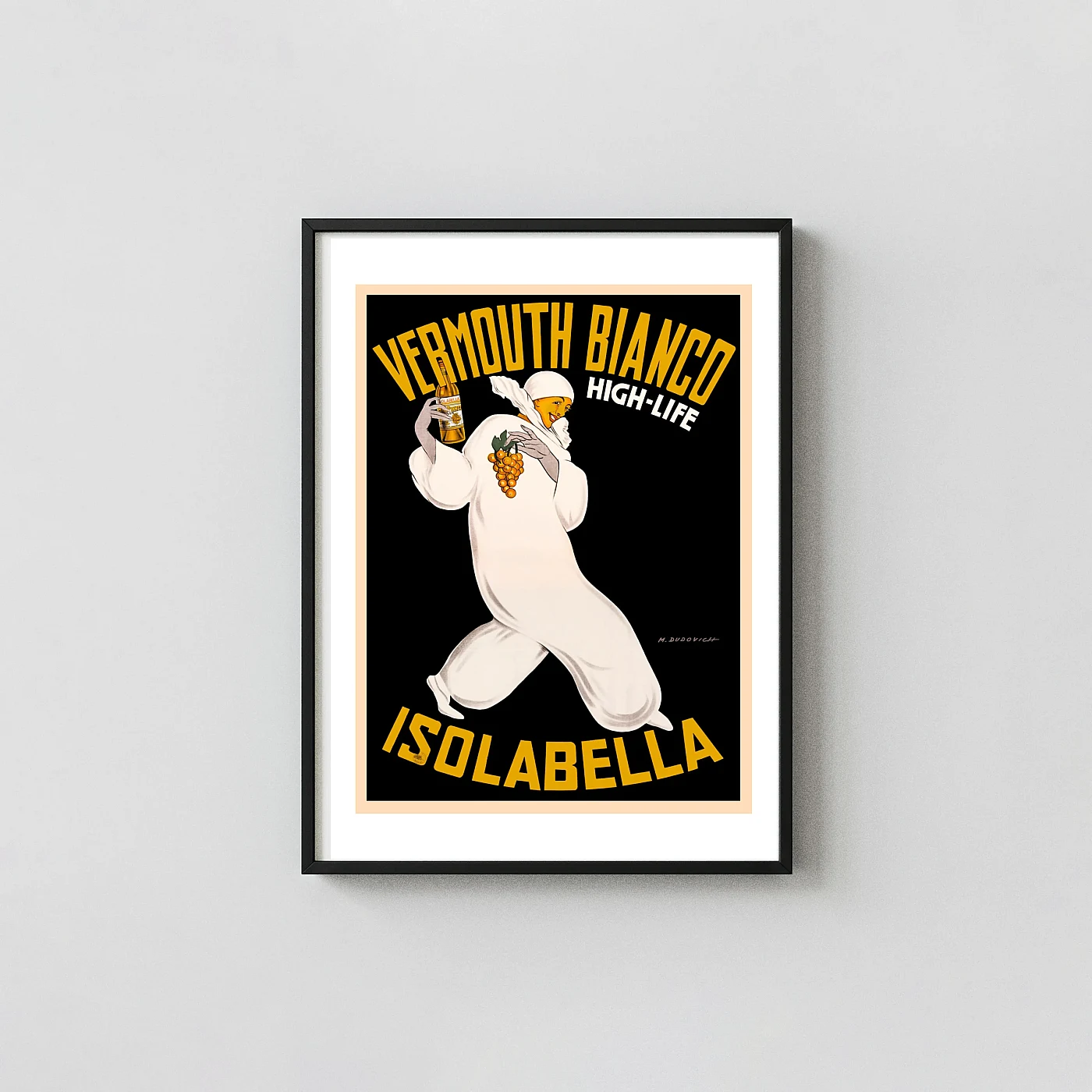 Isolabella Vermouth Bianco High-Life Vintage Poster by Marcello Dudovich - vintage advertising poster print