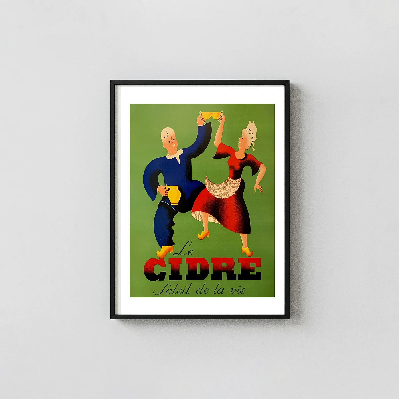 Le Cidre Poster French Vintage Cider Advertising Art Deco - vintage advertising poster print