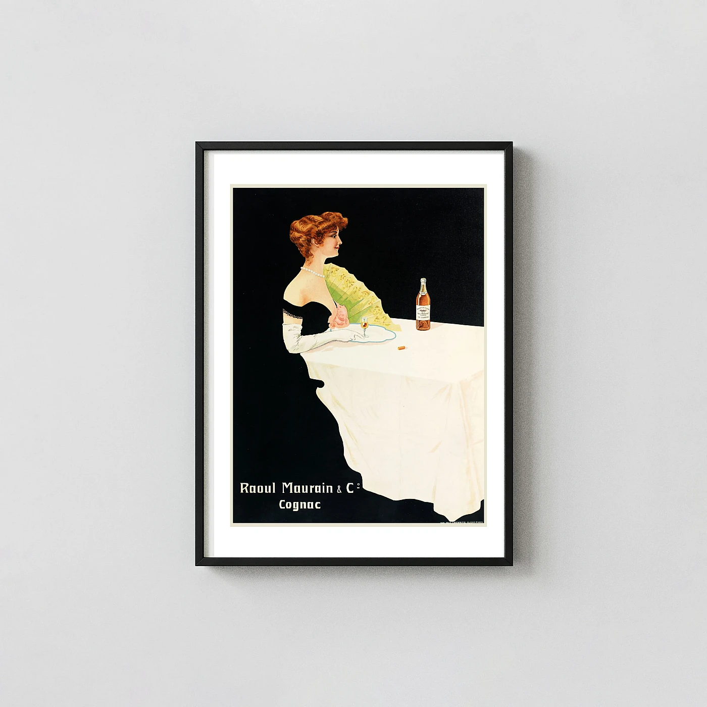 Raoul Maurain Cognac Vintage Poster (c. 1900) - vintage advertising poster print