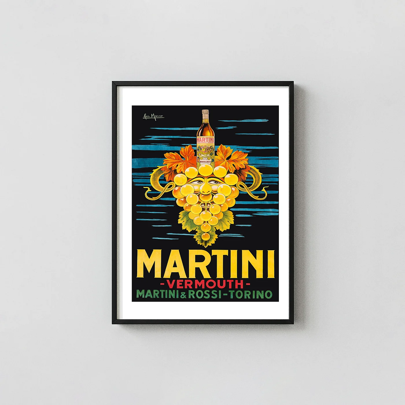 Martini Vermouth &Amp; Rossi Vintage Poster (1920S Art Deco Advertising Print) Martini Vermouth &Amp; Rossi Vintage Poster (1920S Art Deco Advertising Print) Vintage Alcohol &Amp; Liquor Posters Xe2X80X93 Portrait Frame Wall Art Mockup | Merchfuse