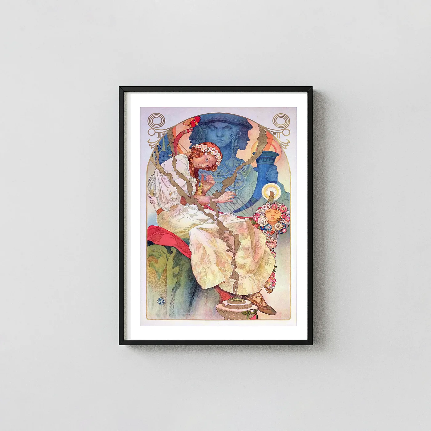 Alphonse Mucha Poster The Song of the Slavs (Píseň Slovanů) - fine art poster print