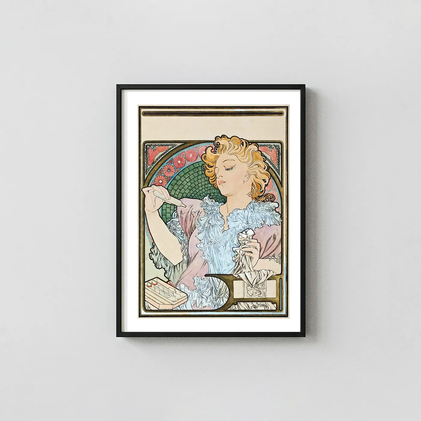 Alphonse Mucha's Lance Parfum Rodo (1896) Poster - vintage advertising poster print